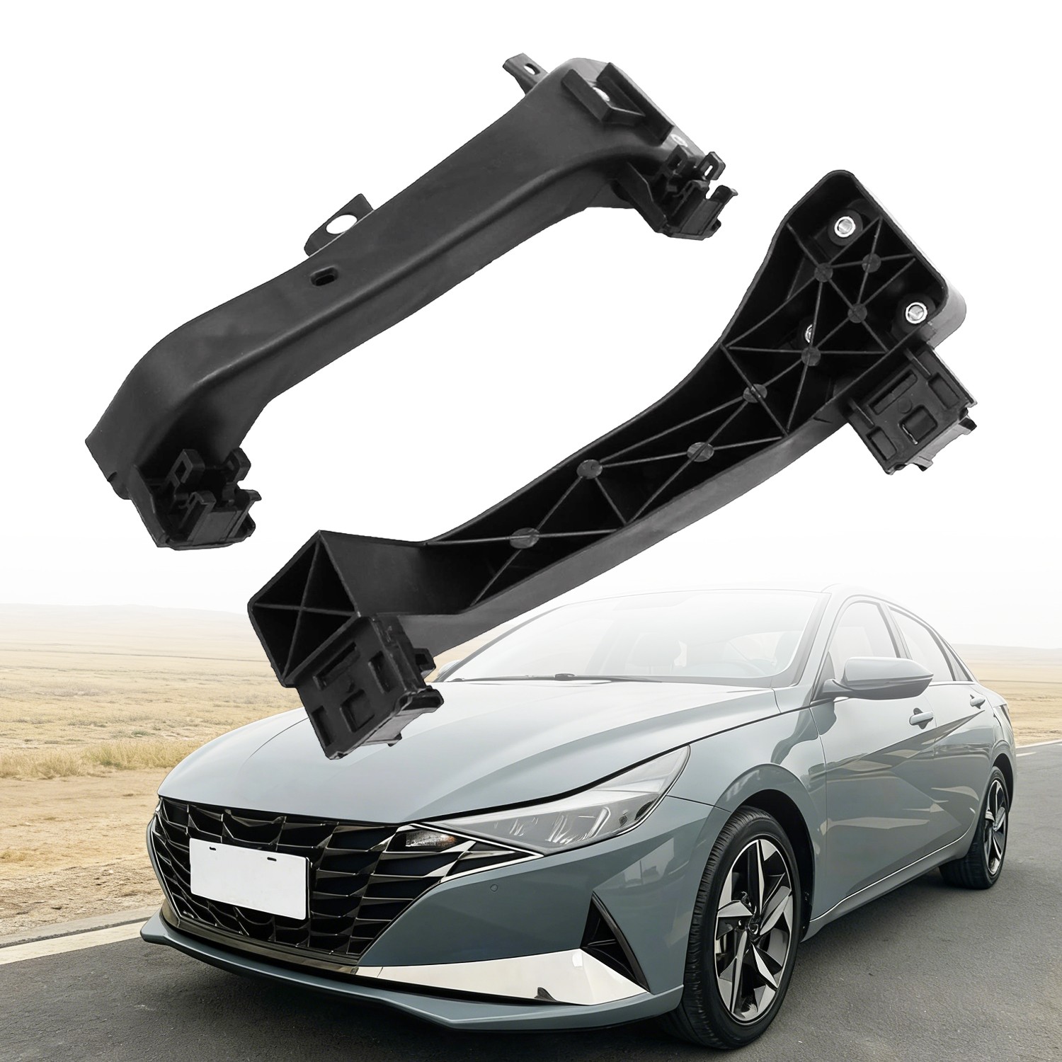 For Hyundai Elantra Sedan 2017-2020 Headlamp Mount Bracket Pair LH RH