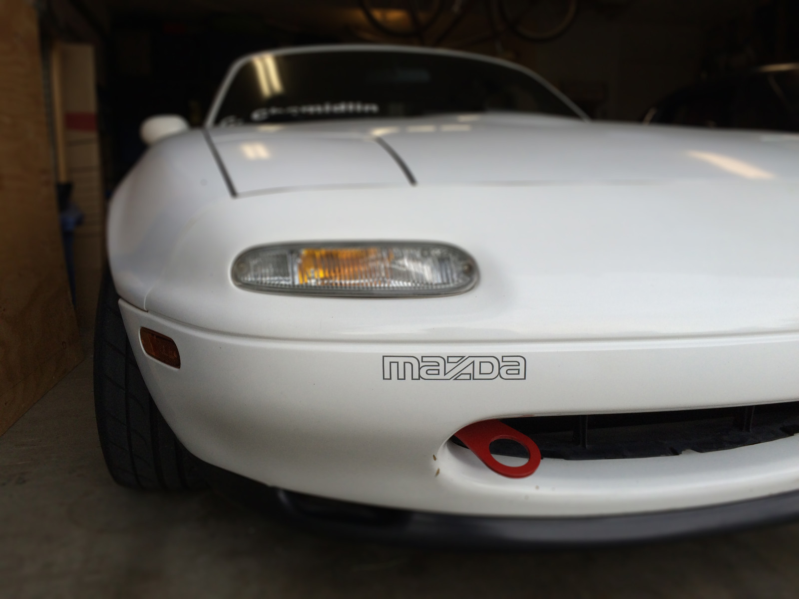 Mazda Miata Front bumper logo; like OEM decal, vintage style sticker NA04-51-711