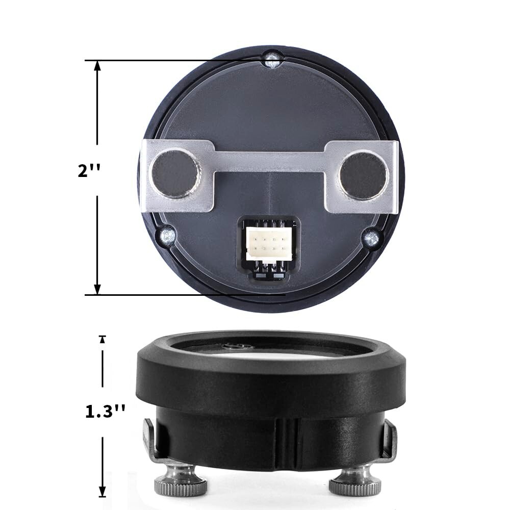 52MM Dual Digital Display Air Pressure Gauge Air Suspension Gauge Kit 0-232 PSI