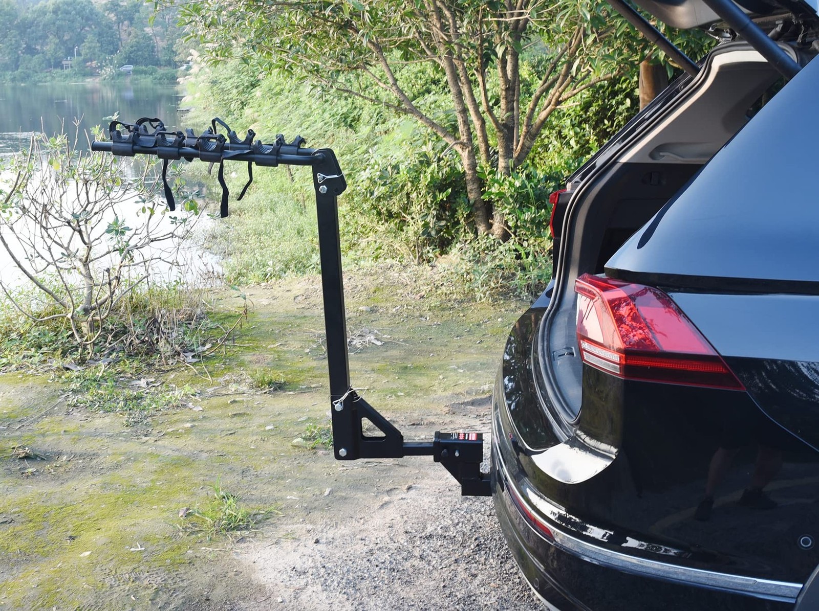 864122 Trailer Hitch Riser 2 inch Receiver Hitch Extension with 4-1/4 inch Ri…