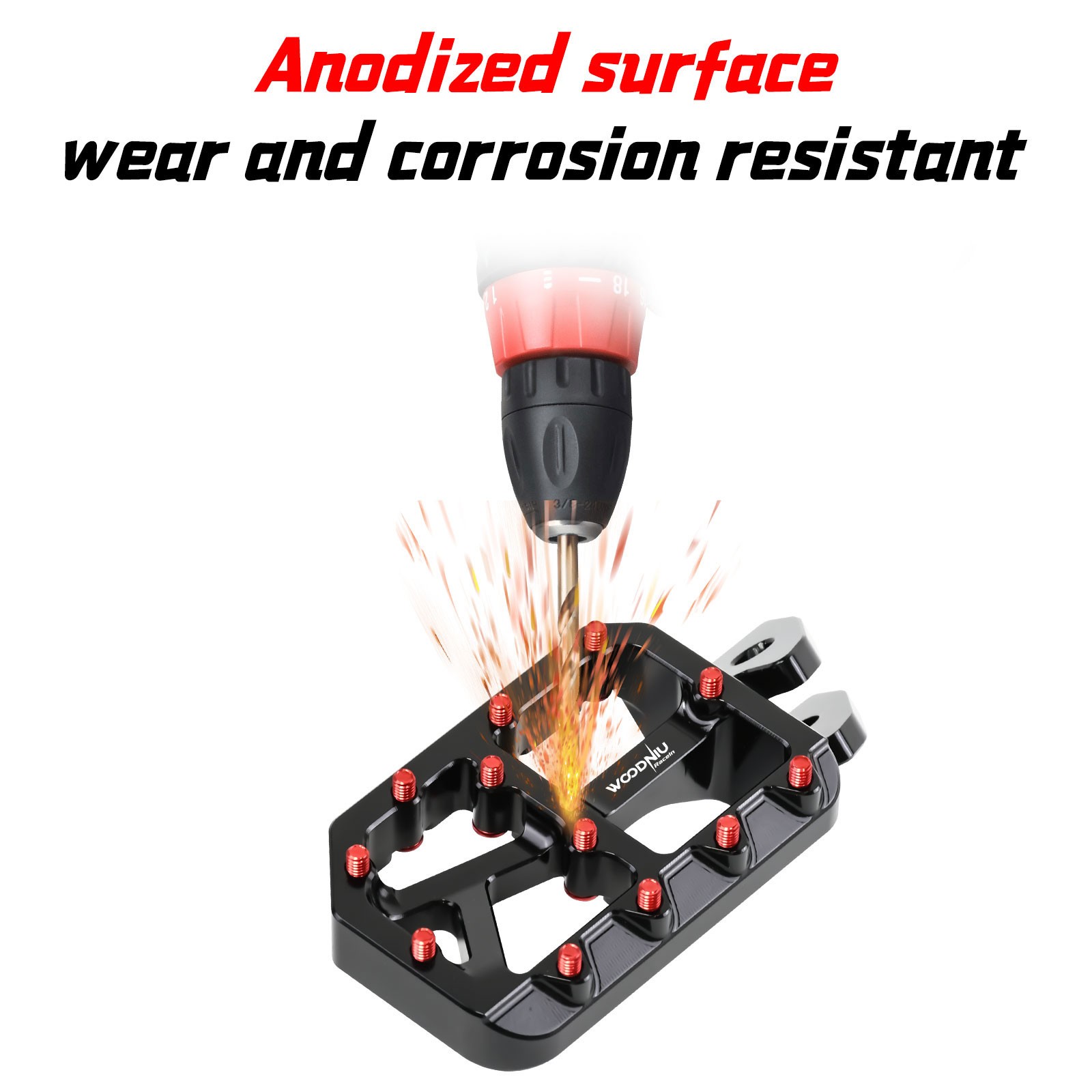 CNC Aluminum Alloy Pedals Foot Pegs Footpegs for Sur Ron Light Bee X Segway X160
