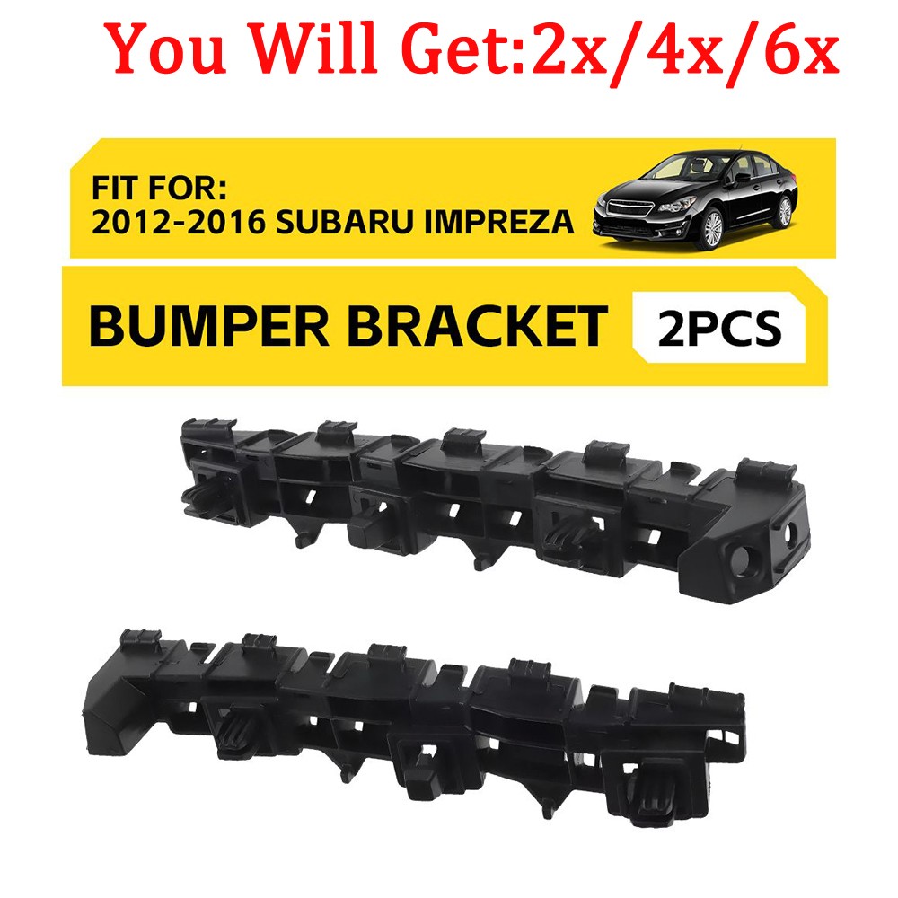NEW Front Driver & Passenger Bumper Brackets Fit 2012-2016 Subaru Impreza 2-6X
