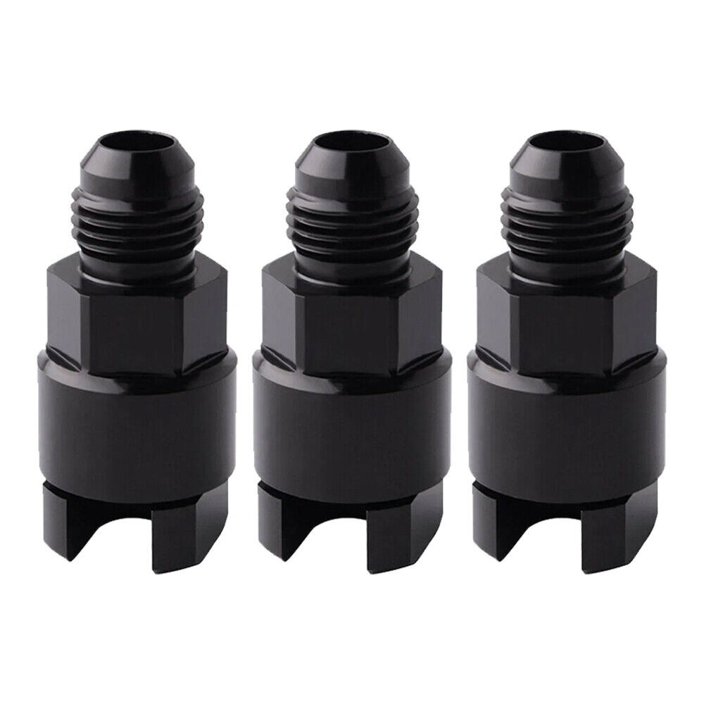 8AN 6AN Male to 3/8 5/16 Fuel Rail Adapter EFI Fitting Quick Disconnect Screw On