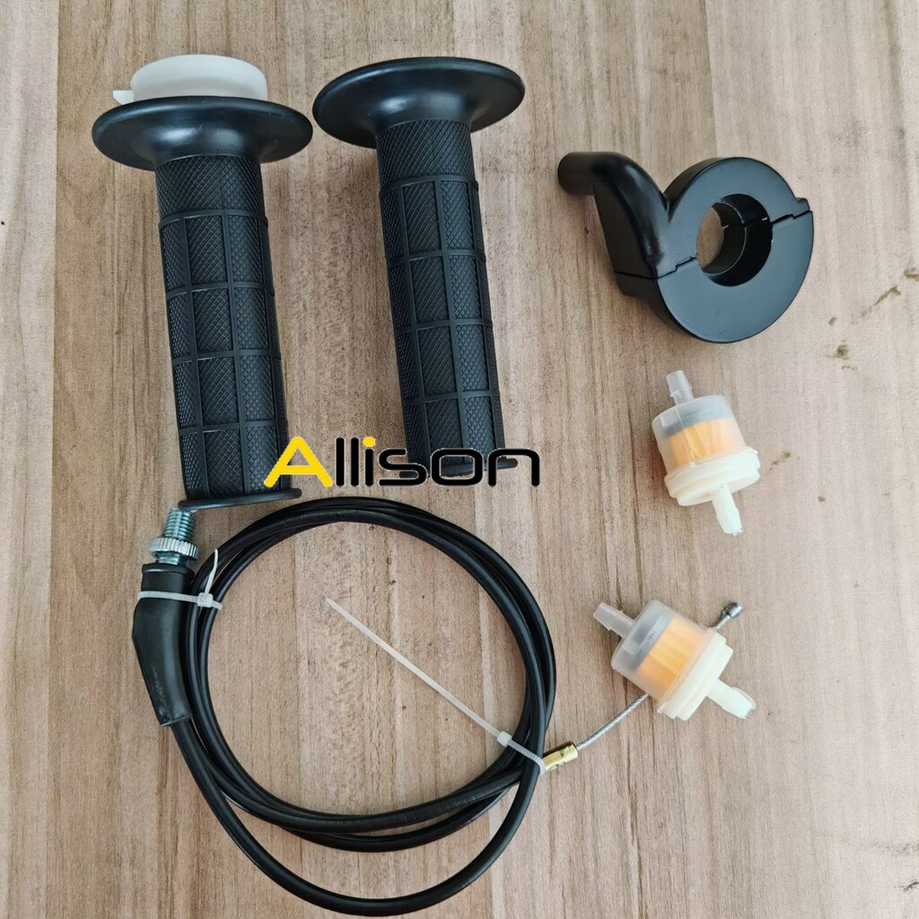 Twist Throttle Cable Handle Bar Grip Set For Honda CR80 CR60 CR85 CR125 CR250