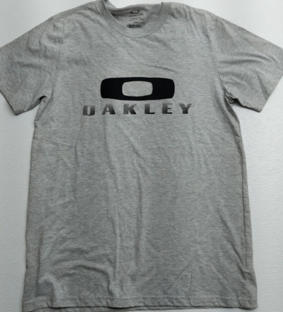 OAKLEY Gray Griffin 2.0 T-Shirt SMALL Men’s Casual Tee 888896236556