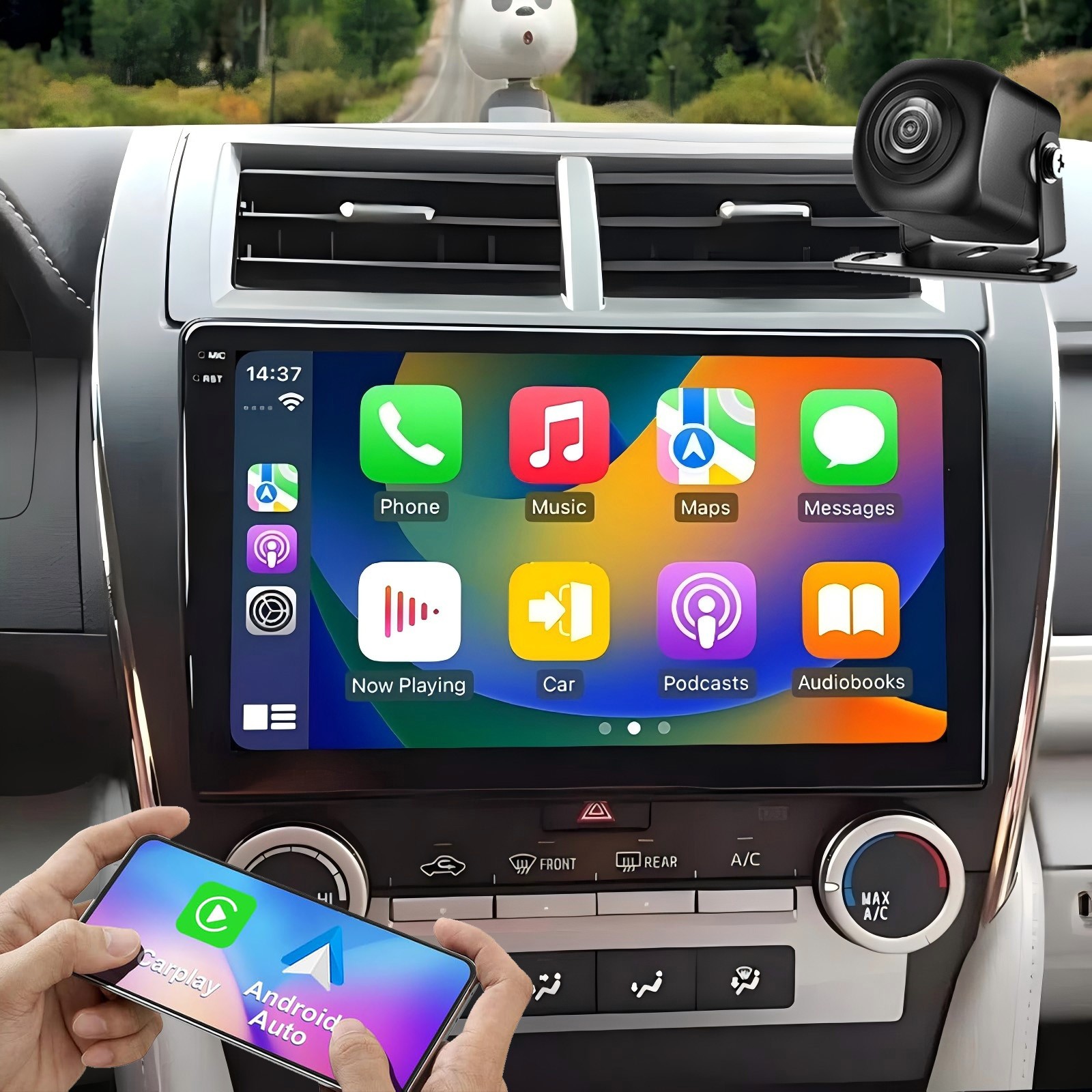 For 2012-2014 Toyota Camry Android 16 Apple Carplay Car Stereo Radio 2+64GB GPS