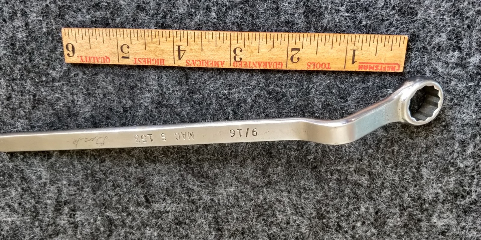 MAC Tools USA S153 Specialty Offset SAE 9/16″ Brake Bleeder Wrench, 12 Point