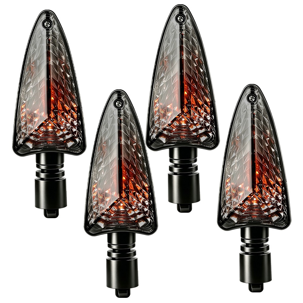 4X Turn Signal Light Indicator Smoke For Triumph Daytona 675 Speed/Street Triple