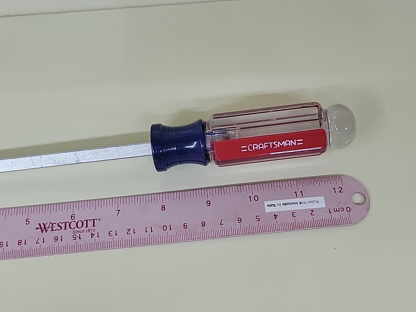 Craftsman 41587 8″ Shank 5/16″ Flat Tip 12″ Screwdriver Square Shaft USA NOS