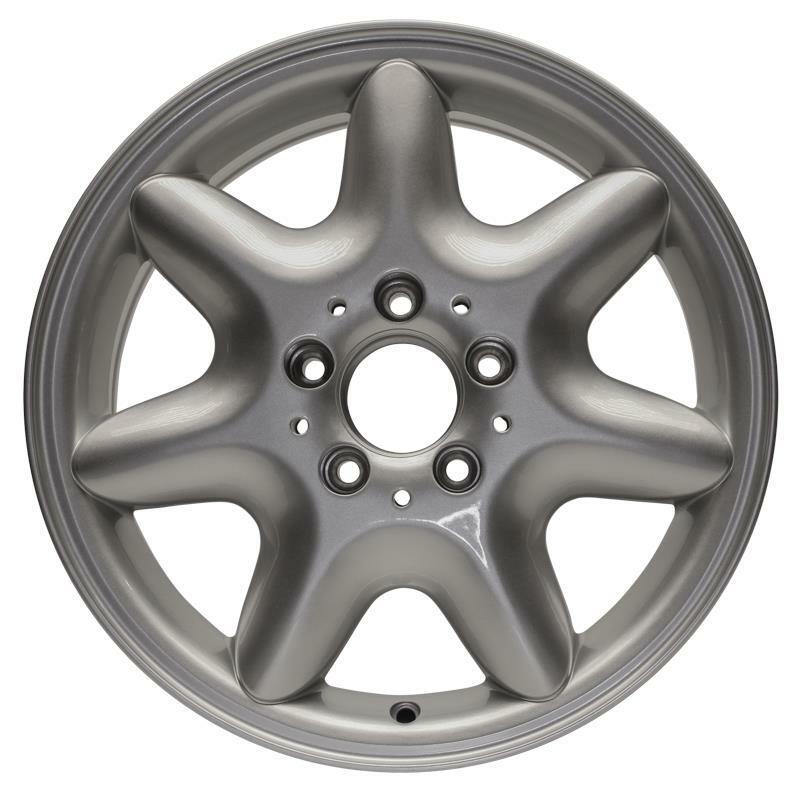 Wheel 16×7 Aluminum 7 Spoke Silver Fits 2001-2004 Mercedes-Benz C240