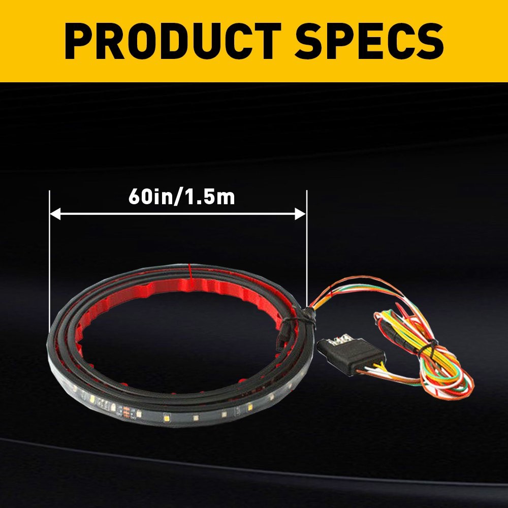 60″ LED STRIP TAILGATE LIGHT BAR REVERSE SIGNAL BRAKE FOR CHEVY FORD DODGE TRUCK
