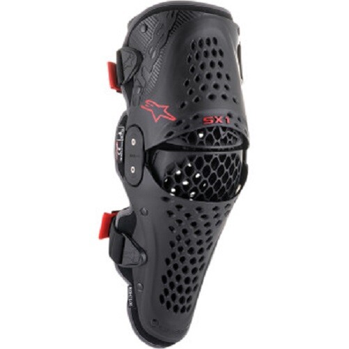 Alpinestar SX-1 V2 Adult Knee / Shin Guards Pair Motocross Mx Mtb Dirt Bike Atv