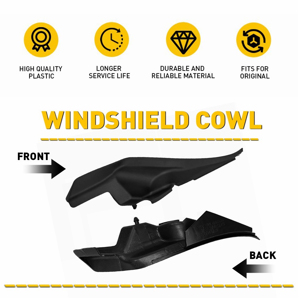 Wiper Cowl Trim Cover Panel Side Fender Fit Hood*2 Toyota 14-2021 Tundra Sequoia