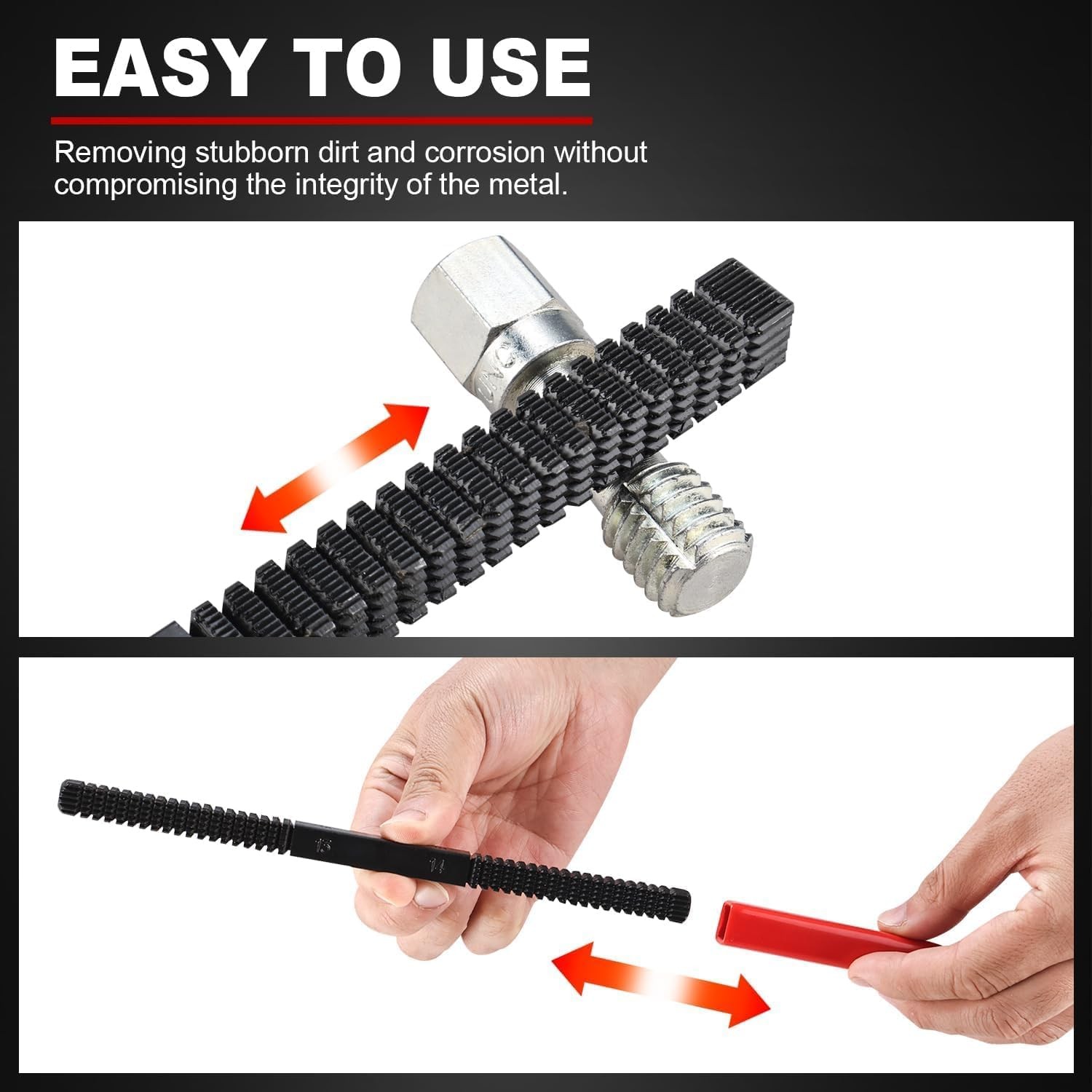 49Pcs Thread Chaser Set Metric SAE Thread Repair Restorer Tool Rethreading Kit