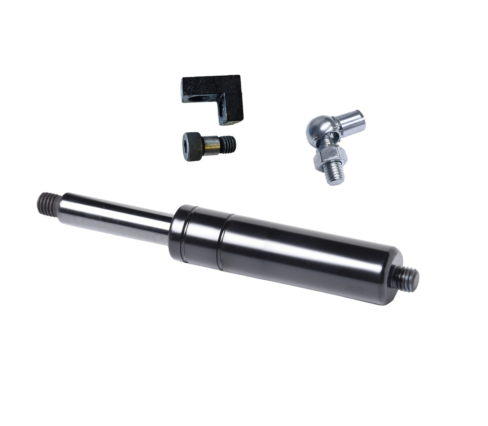8.5″ 750lb lambo door shock f bolt on vertical w L-Fitting, Bolt and Ball Joint