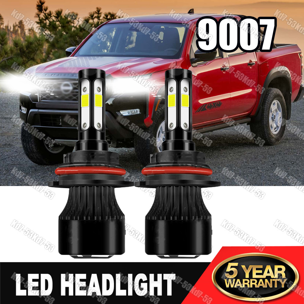 2x 9007/HB5 LED Headlight Bulbs Kit 6500K White High Low Beam Light Super Bright