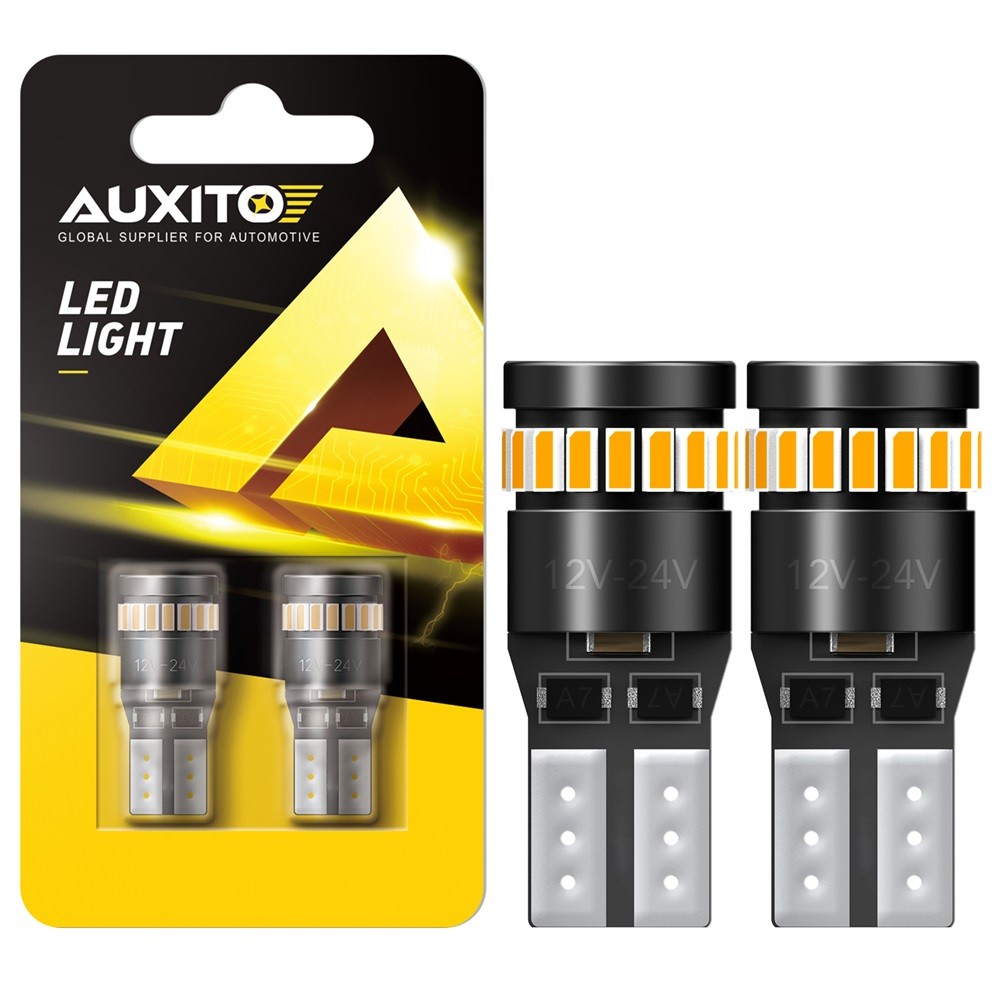 AUXITO Amber 7440 LED Front Turn Signal Light Bulbs No Hyper Flash Canbus 3000K