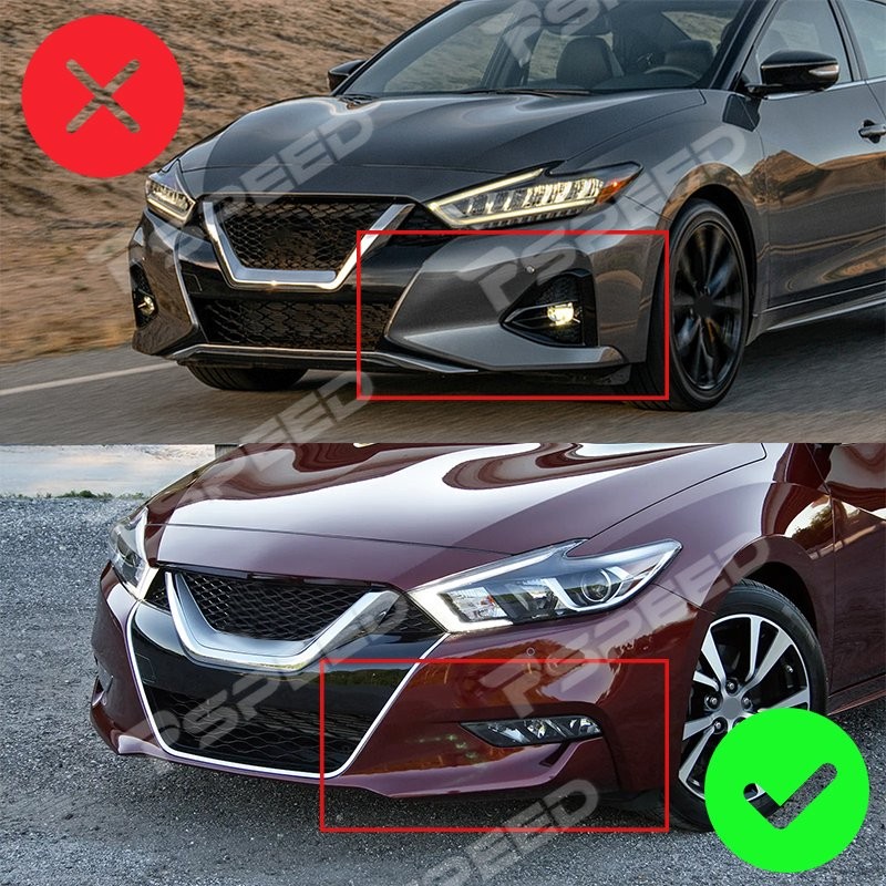 For Nissan Maxima 2016 2017 2018 GT-Style Matte Black Front Bumper Lip Spoiler
