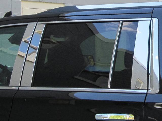 SS Pillar Trim 10Pc Fits 2015-2020 Cadillac Escalade PP55199 QAA