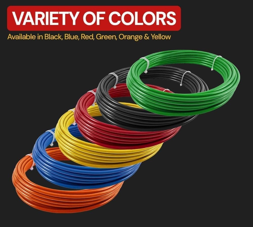 SAE J844 Black Air Brake Tubing 1/2″ OD x 50′ – Reliable & Temperature Resistant