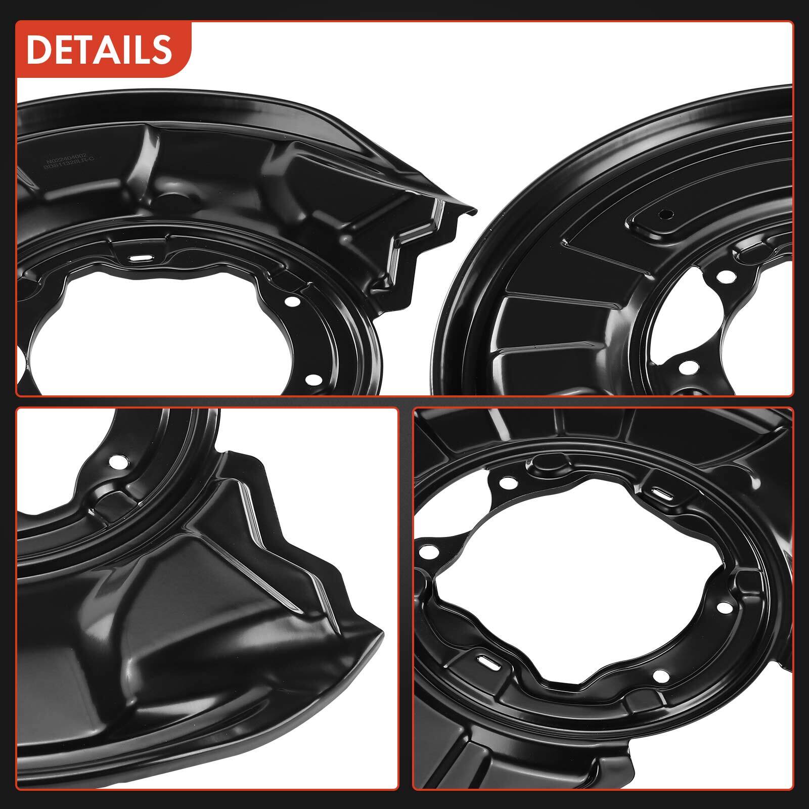 2x Front / Rear Brake Dust Shield for Mercedes-Benz C230 C250 C300 C350 C63 AMG