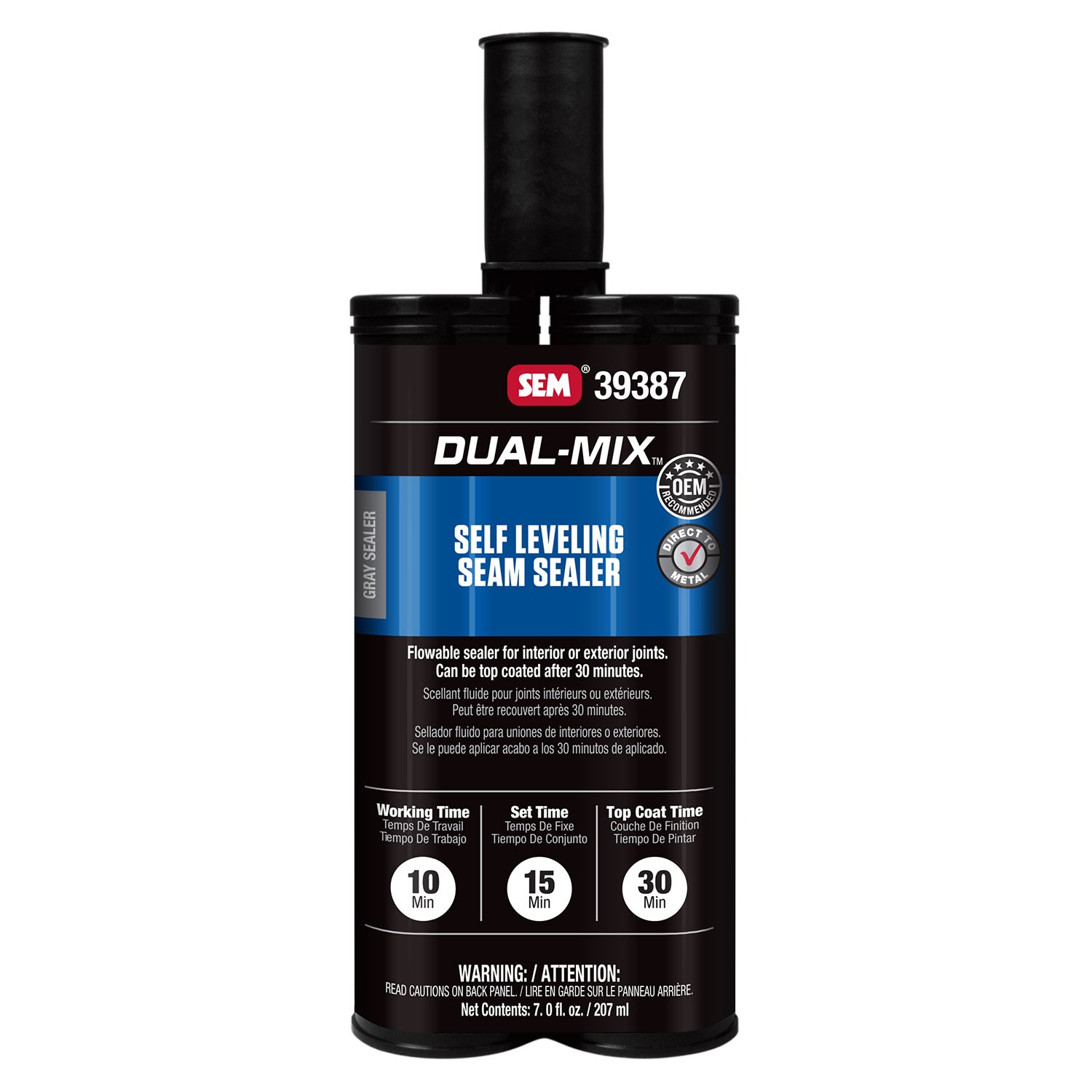 SEM 39387 Self Leveling Seam Sealer, 7 oz