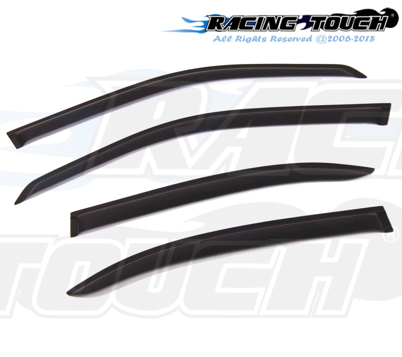 Dark Smoke Outside Mount Rain Guard 4pcs Mercedes-Benz E300 E320 E420 1996-2002