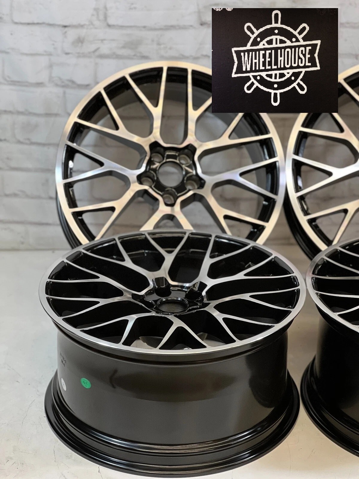 20×9.5 20×11 PORSCHE PANAMERA WHEELS BLACK MACHINE RIMS 5×130 4S GTS E-HYBRID