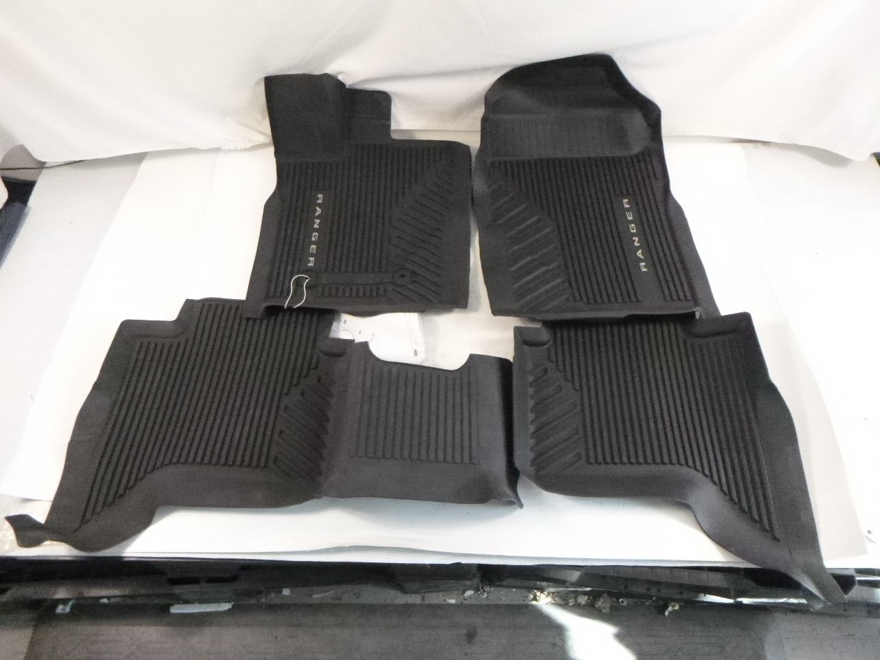 4 Piece Set OEM Ford All Weather Floor Mats for 2024-2025 Ranger