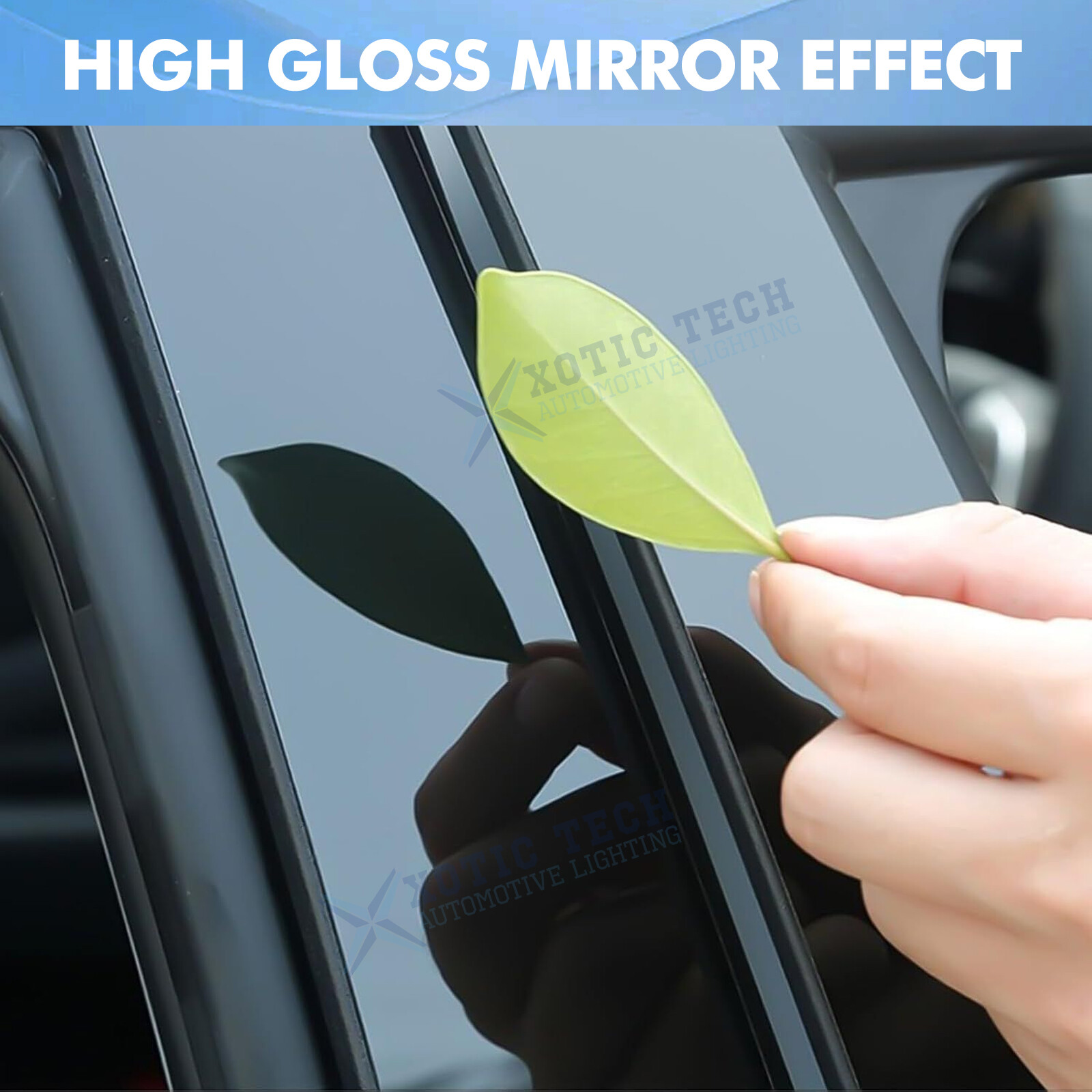 Black Window Pillar Posts Door Trim Piano Cover For Toyota Corolla 2019-2025