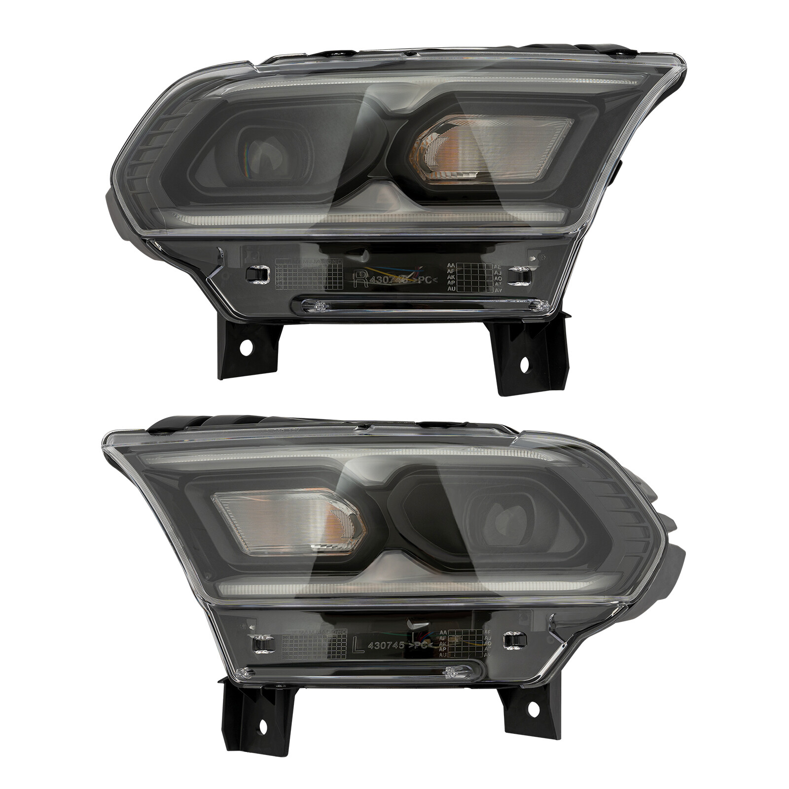 Pair LED Headlights For Dodge Durango 2021 2022 2023 Left & Right Side Headlamps