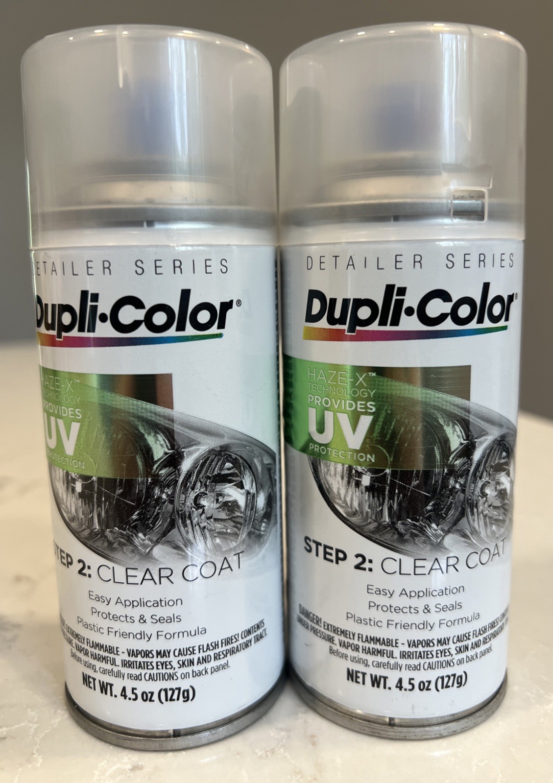 2x Dupli Color Clear Headlight Coating 4.5 Oz Spray Coat Uv SunProtection Hlr300