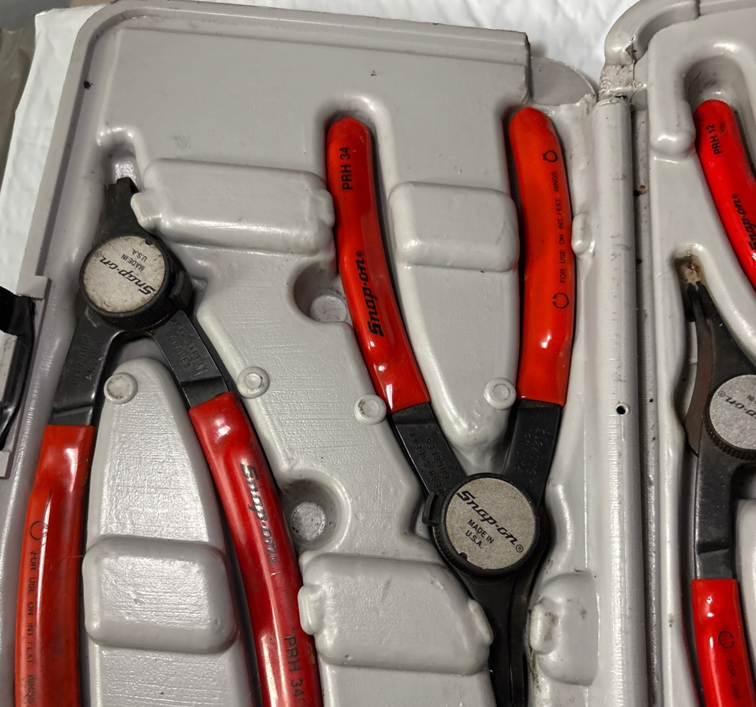 Snap On Retaining Ring Convertible Snap Ring Pliers PRH406 with Box 6pcs Clean