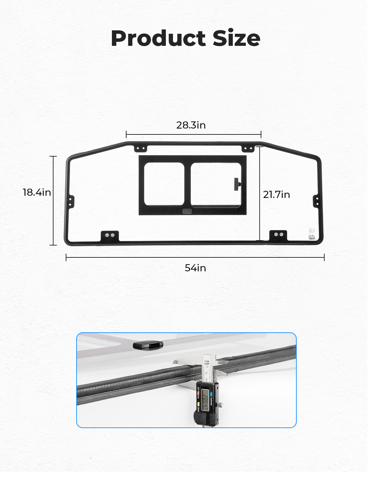Glass Rear Windshield W/ Sliding for Can-Am Defender HD5/HD8/HD10 Max 2016-2024