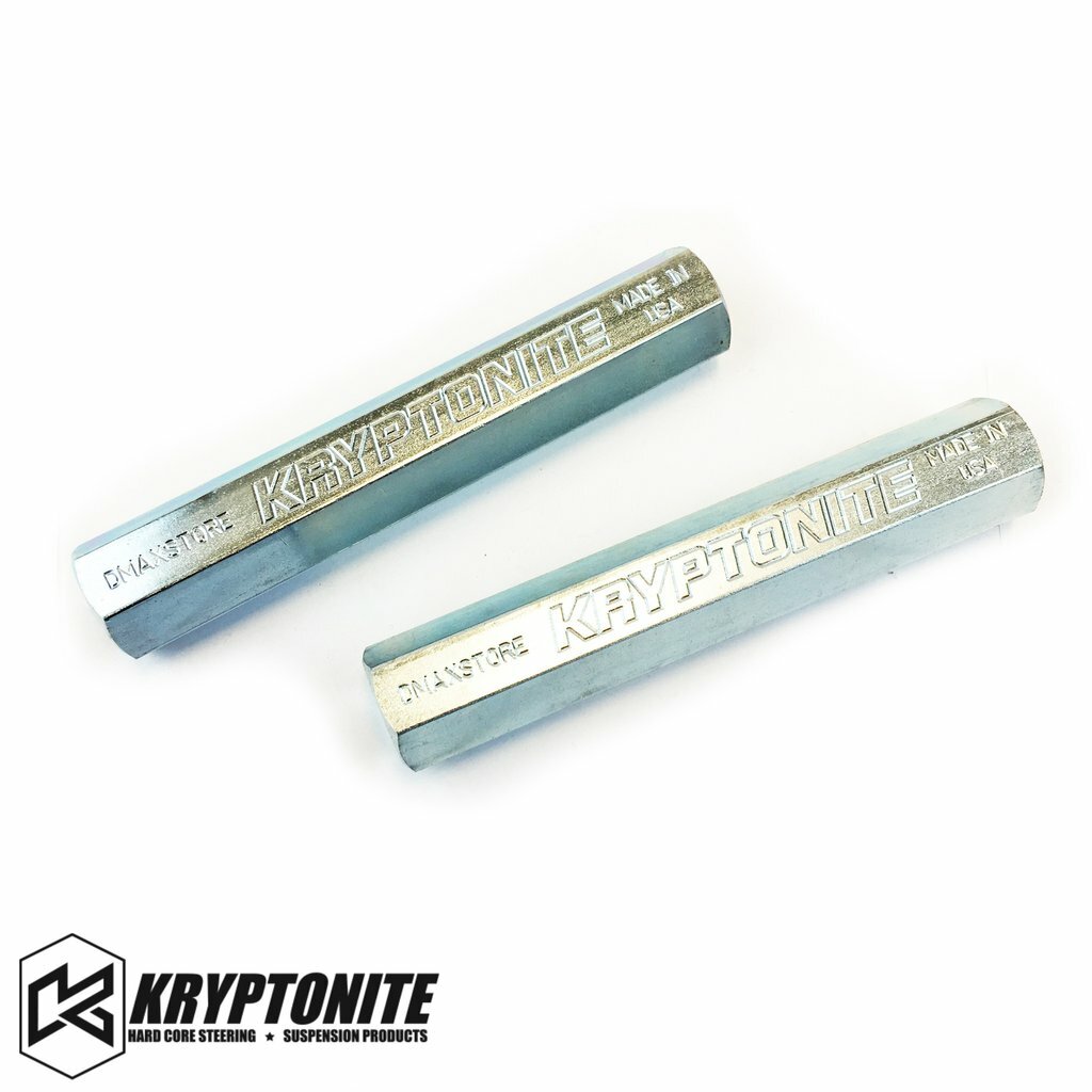 Kryptonite Zinc Plated Tie Rod Sleeves For 2007-2022 GMC/Chevy 1500/2500/3500