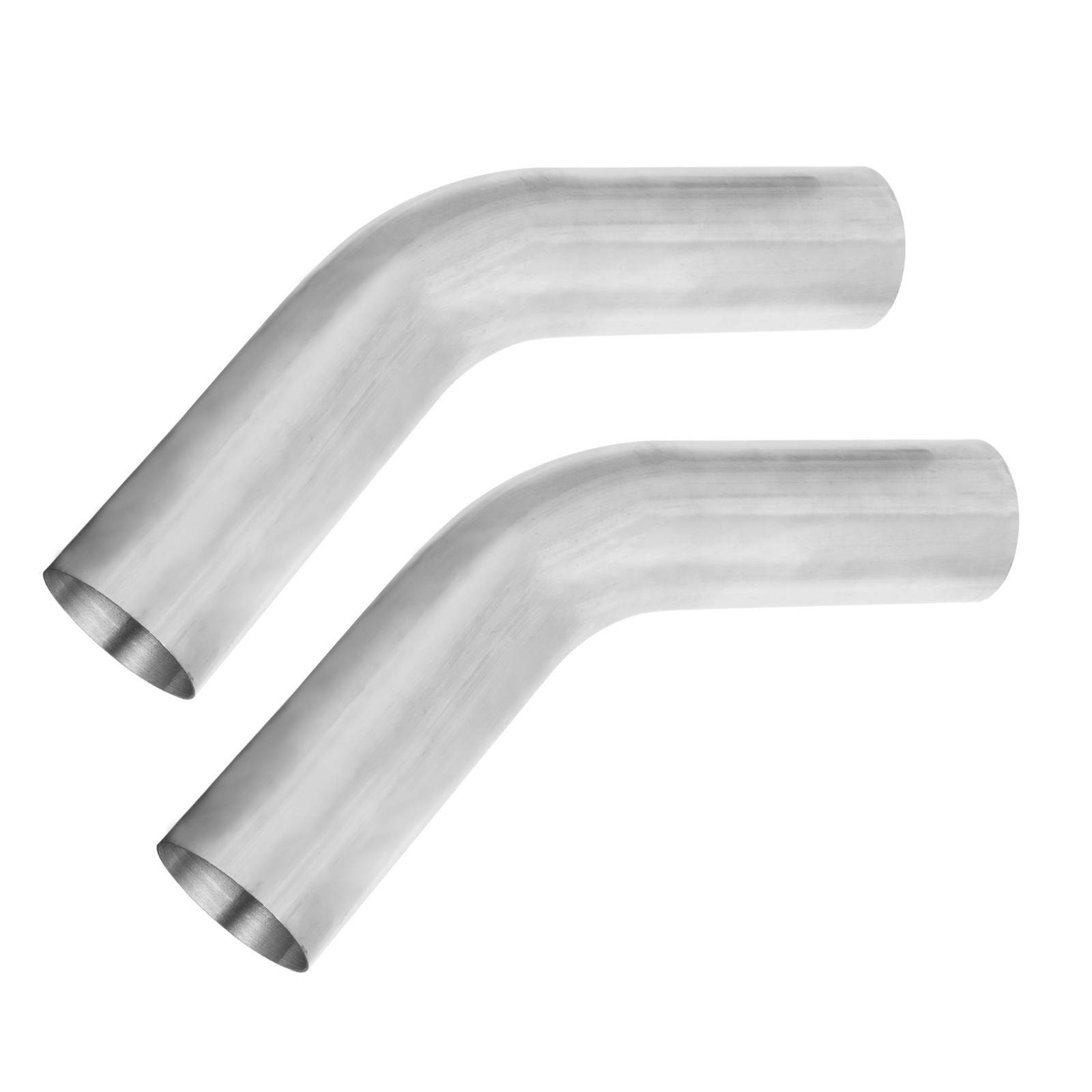 2.5″ 45 Degree Exhaust Mandrel Bend Pipe Stainless Steel, 2 PCS