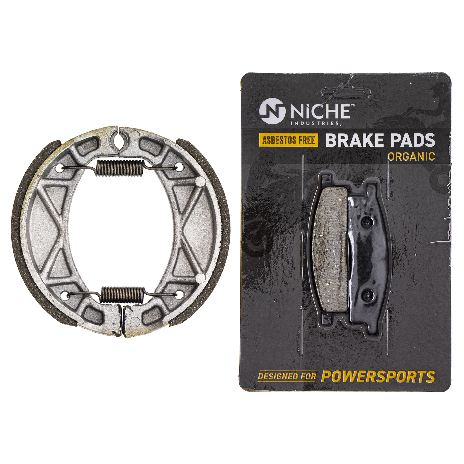 Brake Pad with Shoe Set for Yamaha TTR125L TTR125E TTER125LE Front Rear Organic
