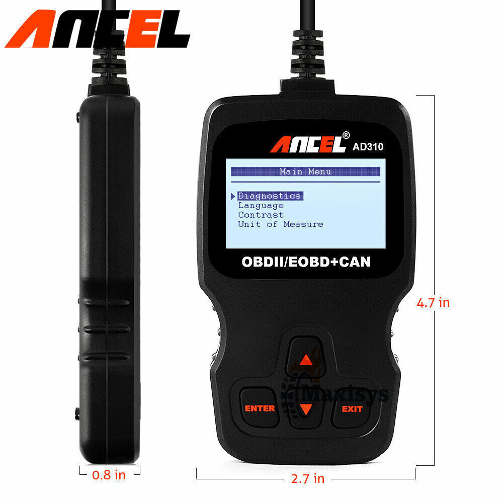 ANCEL AD310 Car OBD2 Scanner Engine Check Code Reader Diagnostic Tool Black