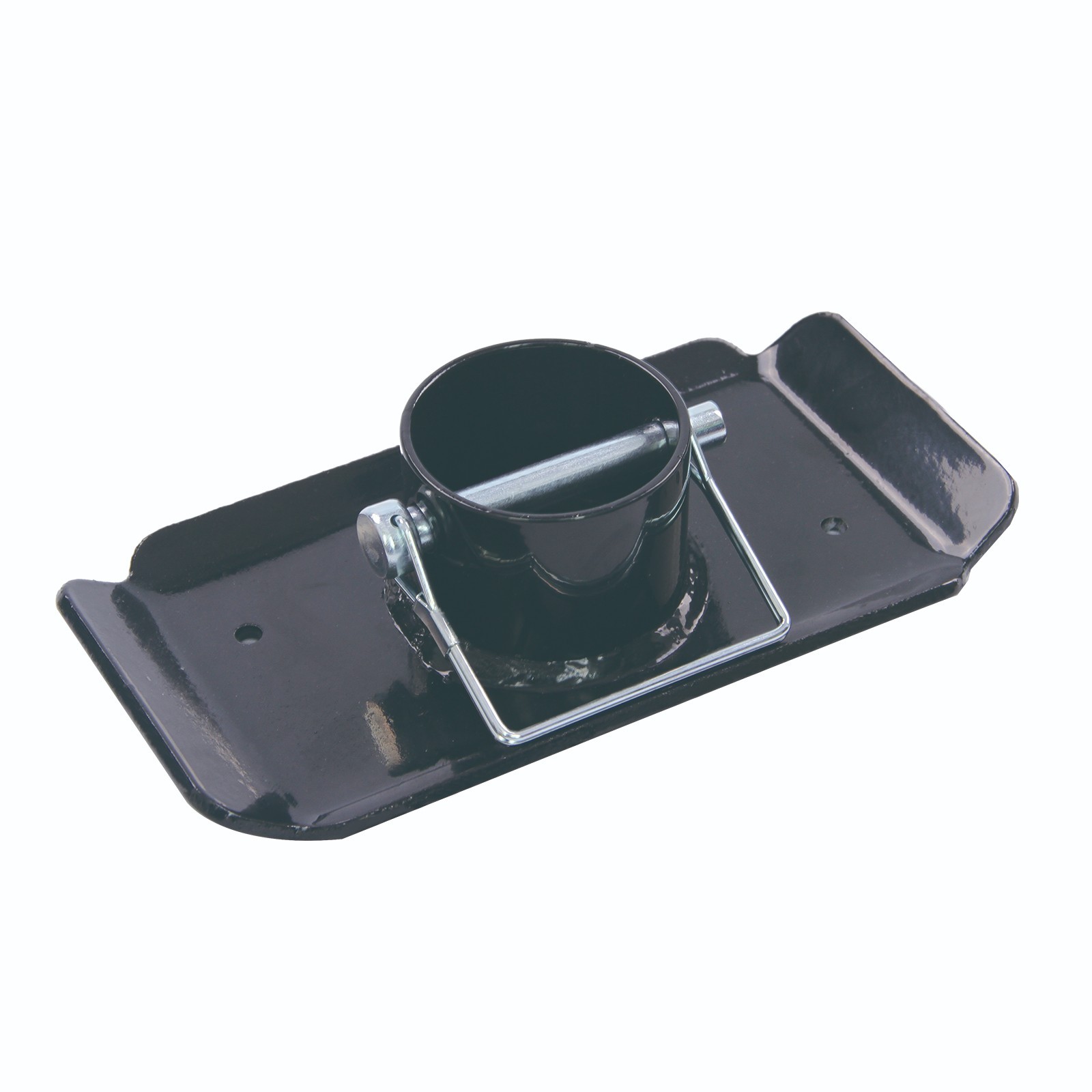 5000lbs Trailer Jack Foot Plate with Pin Base, 2 Water Outlets for RV, Boat
