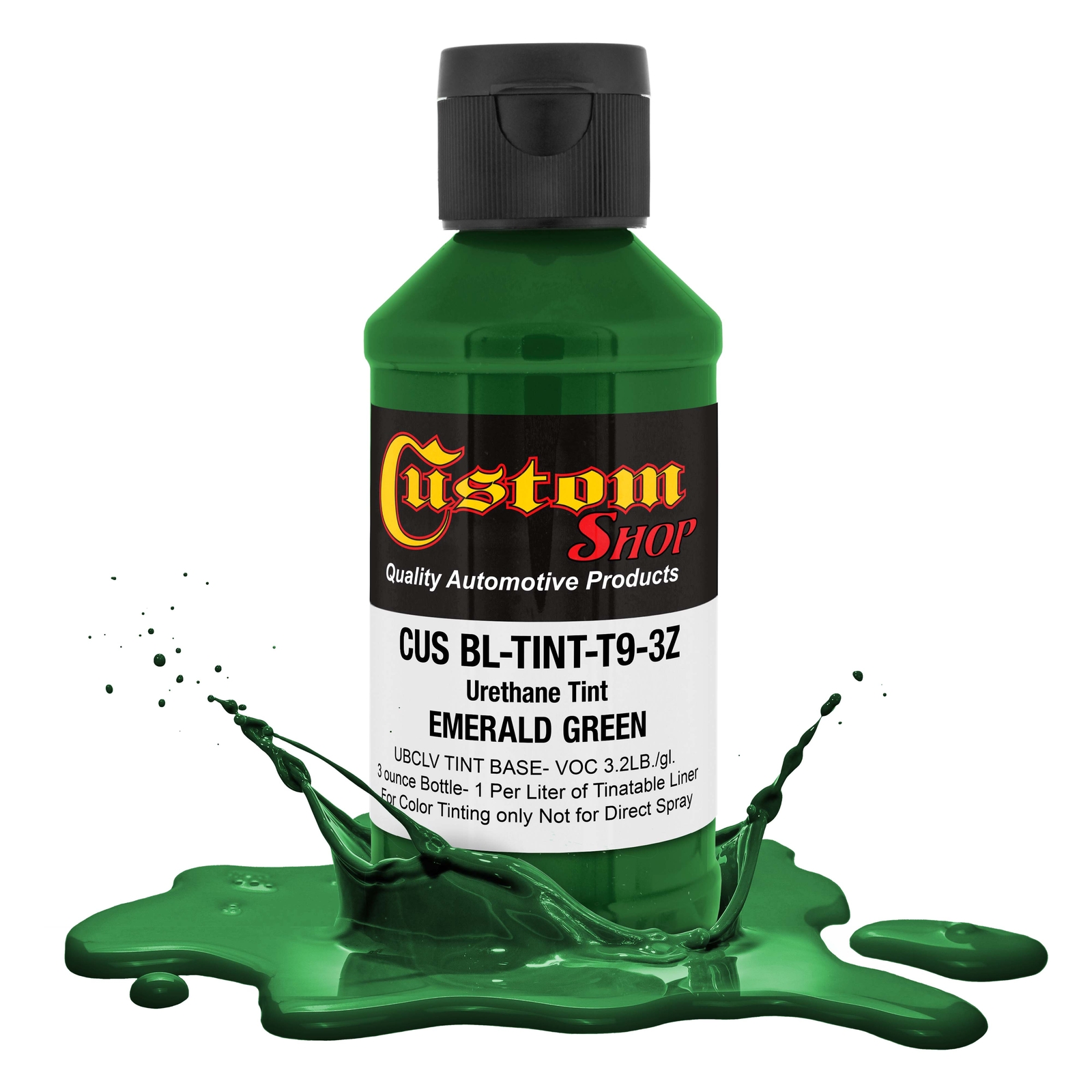 3 Ounce Emerald Green Color Urethane Tint Concentrate for Bed Liner Coatings