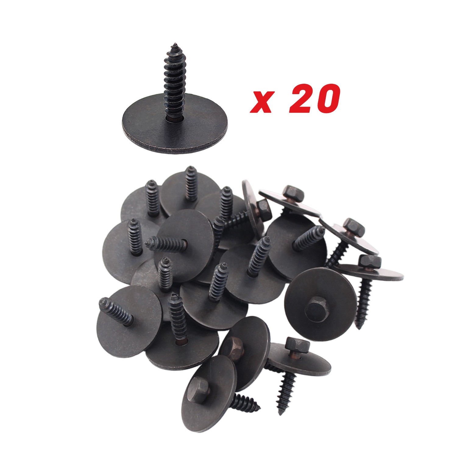 20Pcs 4.8*19mm Sheet Metal Screw for Mercedes Benz W204 W207 Under Engine Sheet