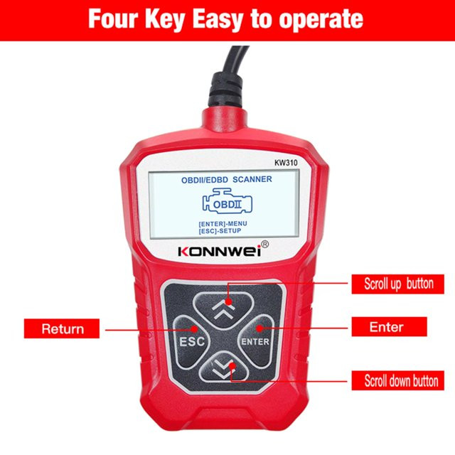 KONNWEI KW310 OBD2 Scanner Car Diagnostic Tool Code Reader Check Engine Fault