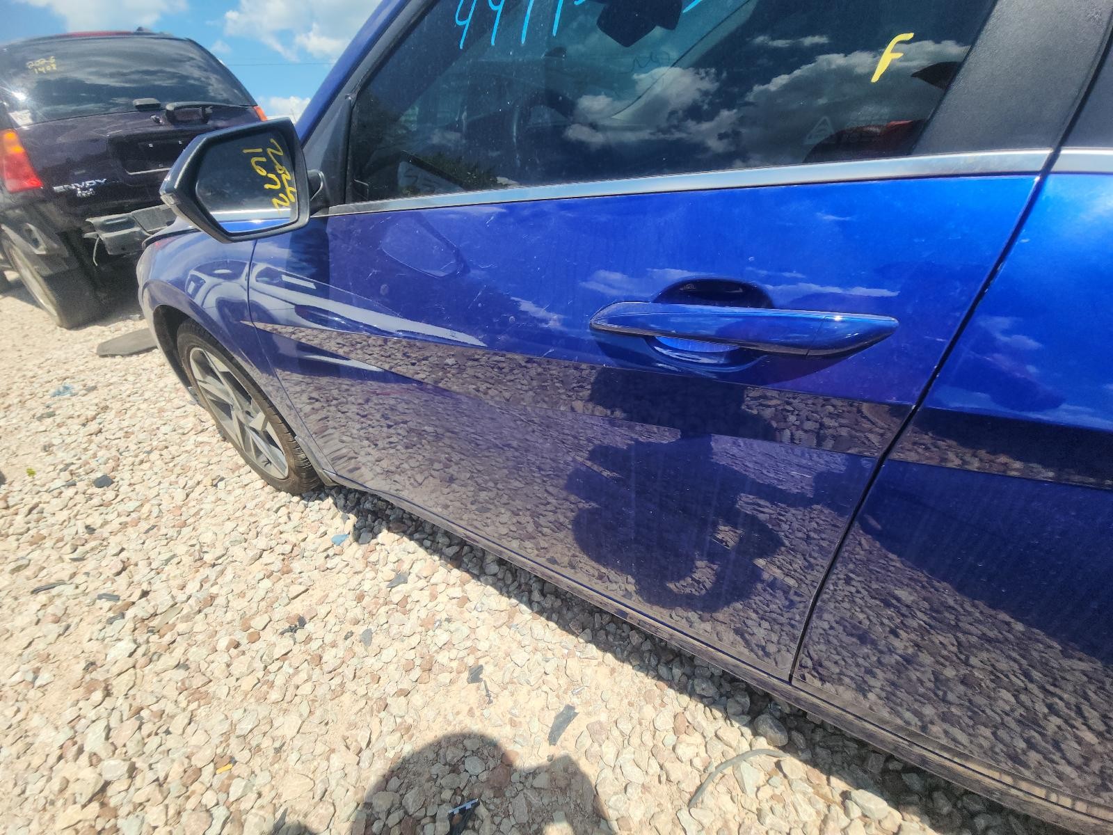 Used Front Left Door Assembly Front fits: 2022 Hyundai Elantra Korea built priva