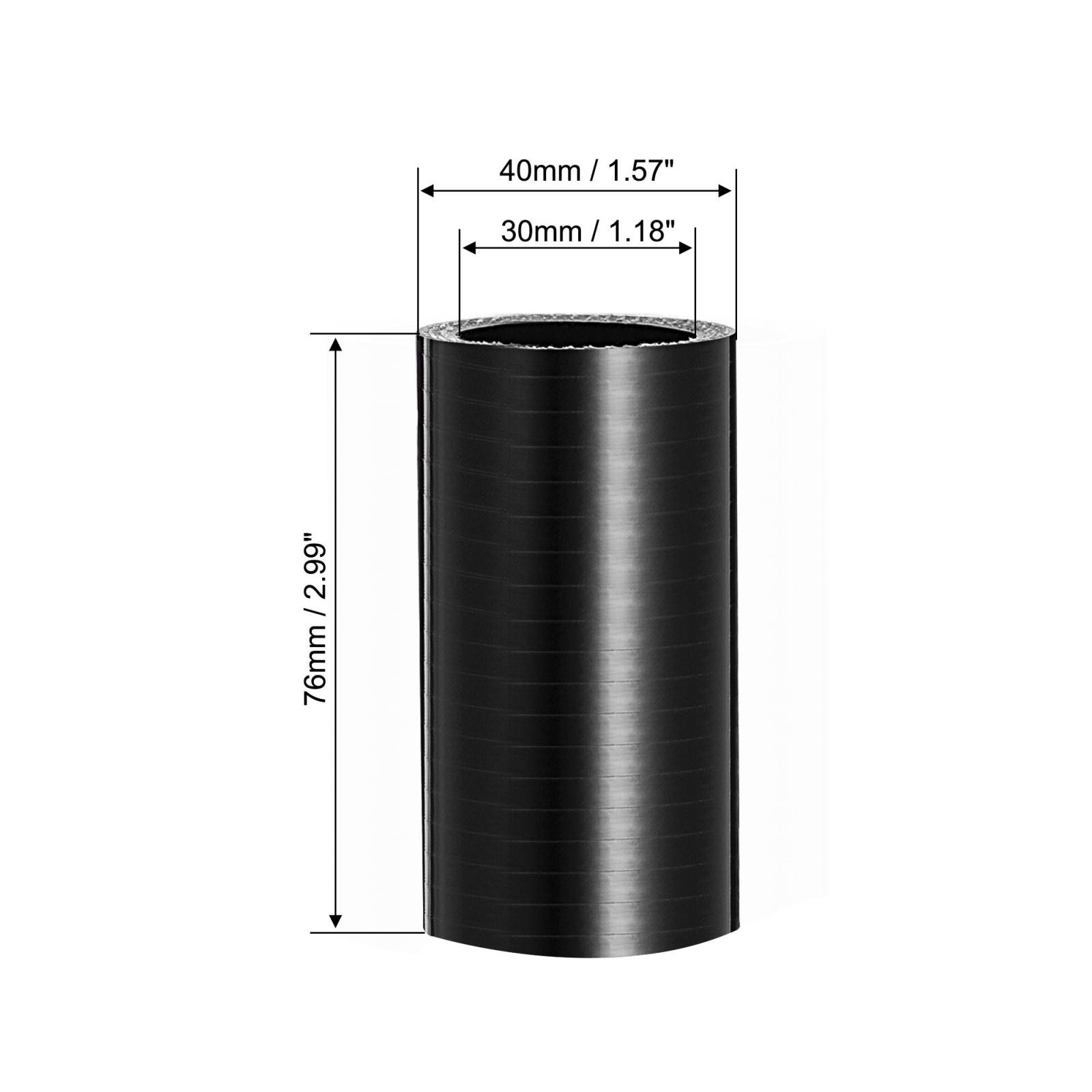 30mm 1.18″ ID Car Straight Silicone Coupler Turbo Pipe Replacement 76mm Black