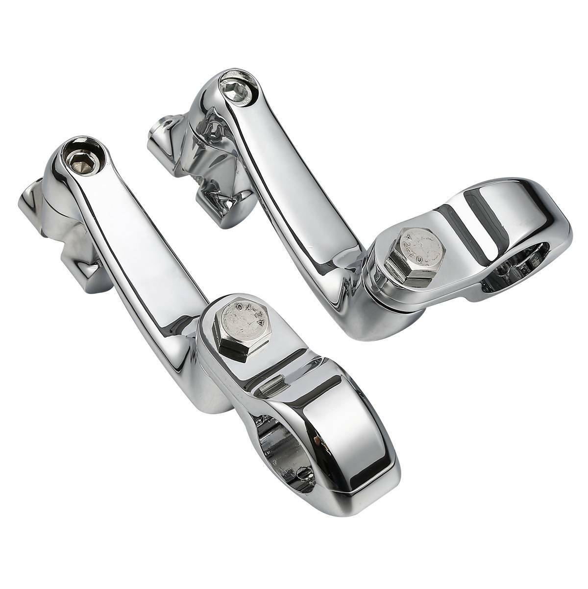 1 1/4″ Adjustable Engine Guard Highway Foot pegs Mount Fit For Harley Road Glide