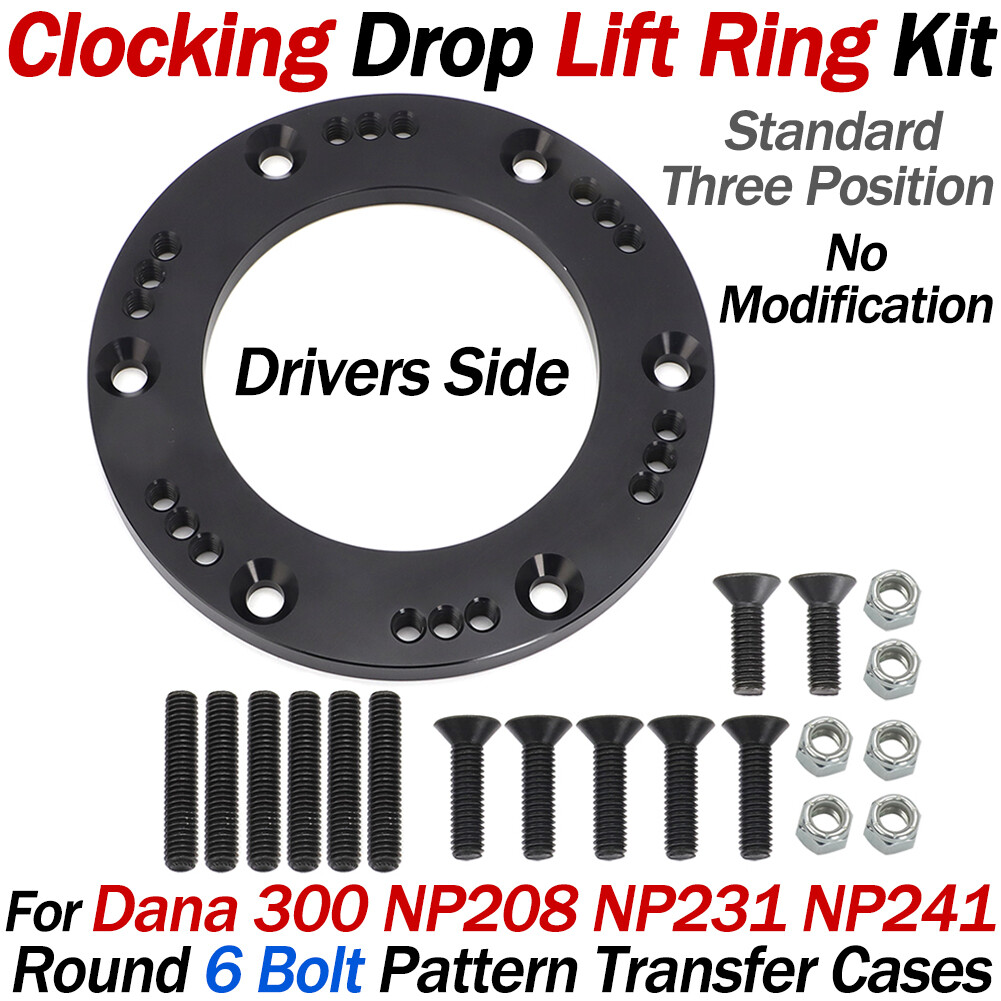 6 Bolt Drivers Transfer Case Clocking Ring For Dana 300 NP208 NP231 NP241 – Lift