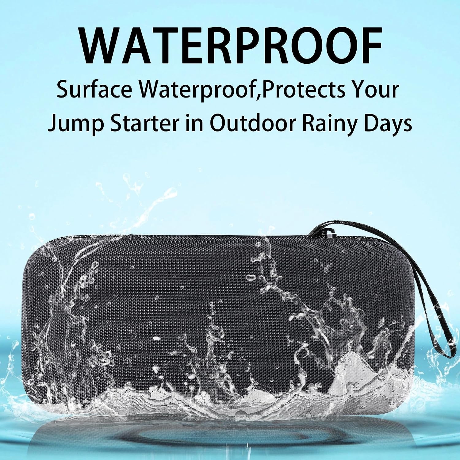 Hard Case for Portable Jump Starter, Water-Resistant Design & Carrying Handles