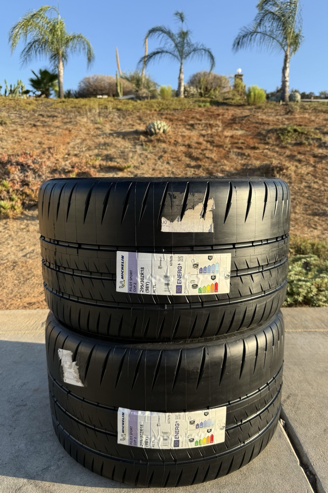 Set of TWO BRAND NEW 295/30ZR18 (98Y) Michelin Pilot Sport Cup 2 (240) Tires