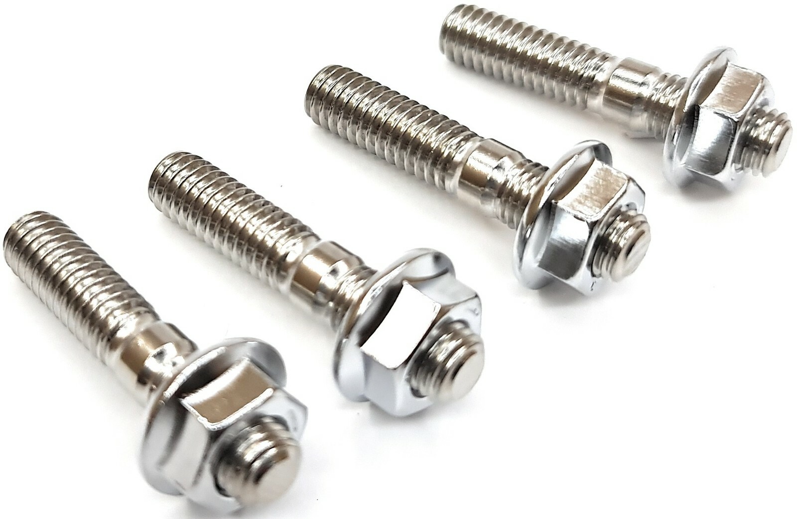 Stainless Steel Exhaust Port Stud / Nut Kit For Harley Davidson #2188-4