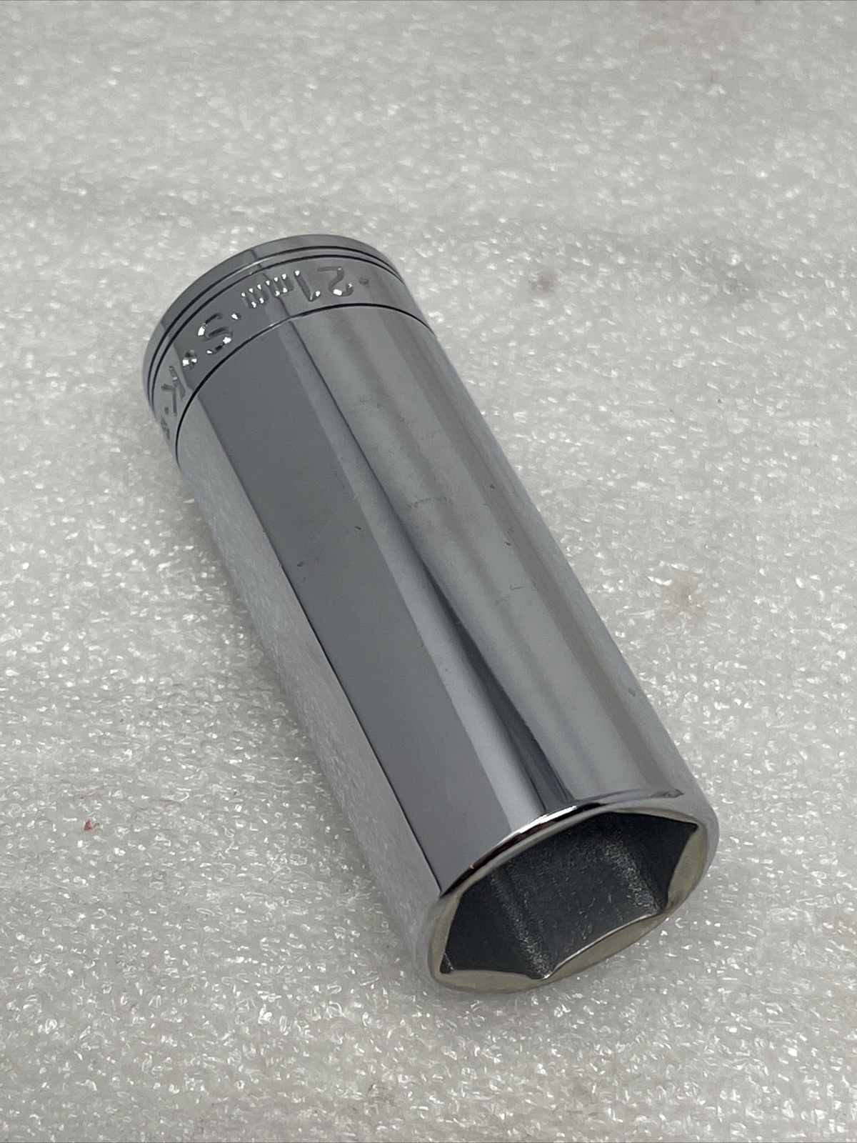 21mm SK Hand Tools 3/8” Drive, 6 Point, Deep Metric Chrome Socket USA Made, 8421